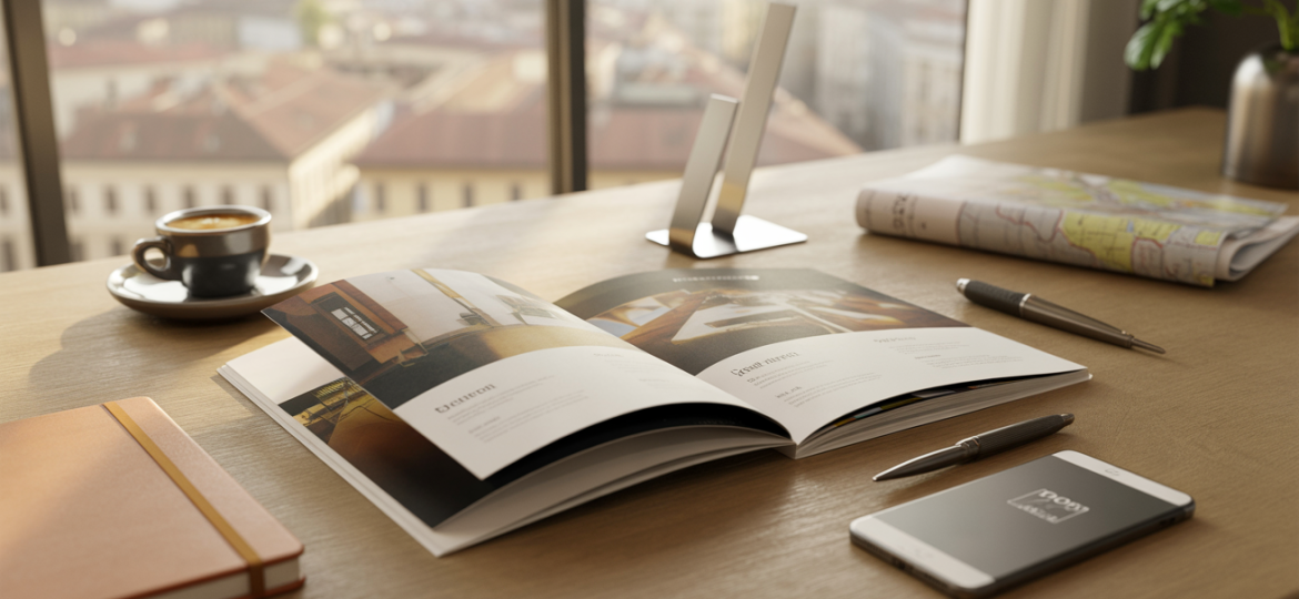 brochure di presentazione aziendale Milano: design e stampa